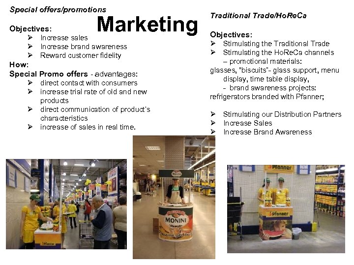 Special offers/promotions Marketing Objectives: Ø Increase sales Ø Increase brand awareness Ø Reward customer