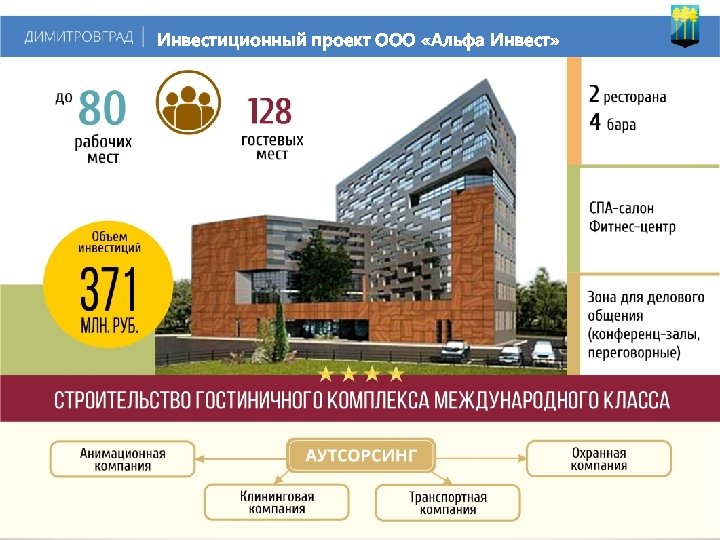 Инвестиционный проект ООО «Альфа Инвест» 