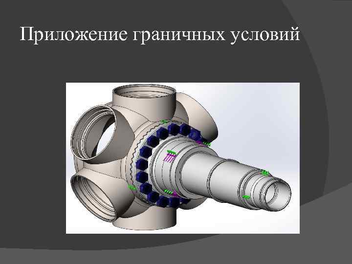 Приложение граничных условий 