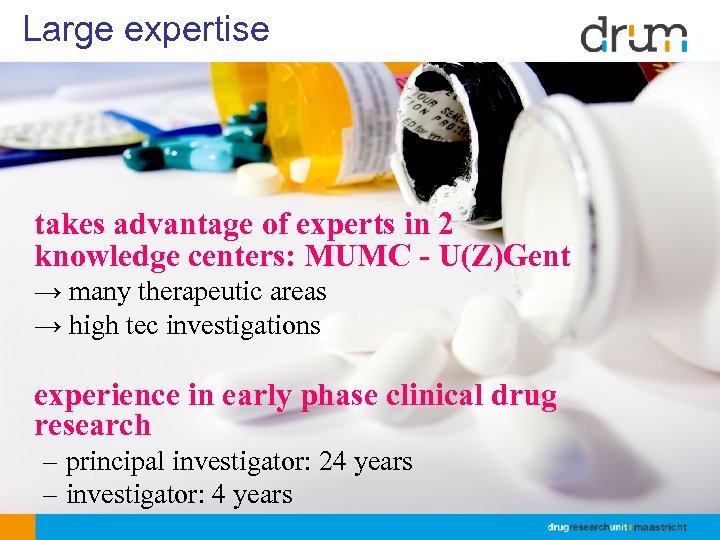 Large expertise takes advantage of experts in 2 knowledge centers: MUMC - U(Z)Gent →