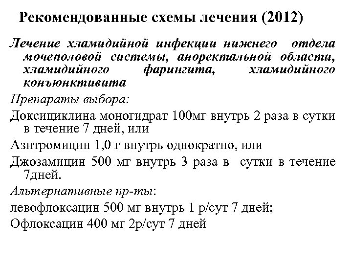 Лечение уреаплазмы у мужчин схема самый эффективный препараты