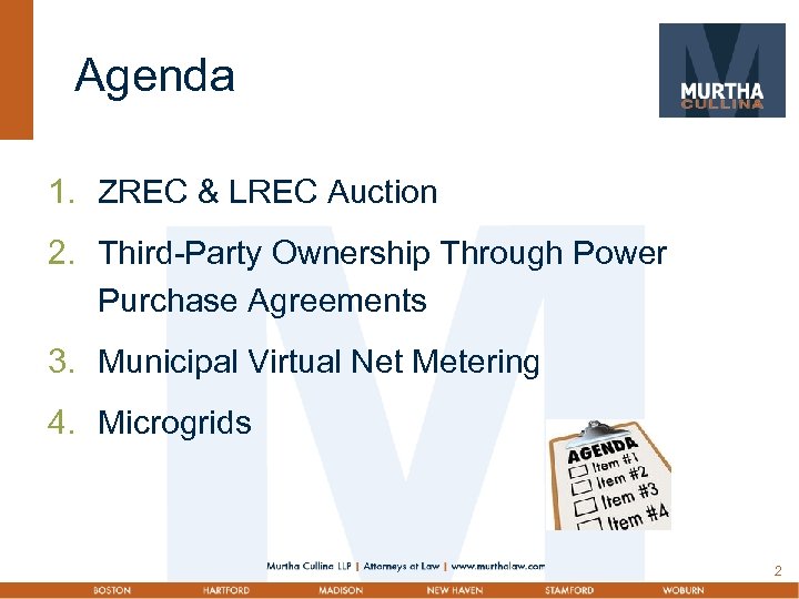 Agenda 1. ZREC & LREC Auction 2. Third-Party Ownership Through Power Purchase Agreements 3.