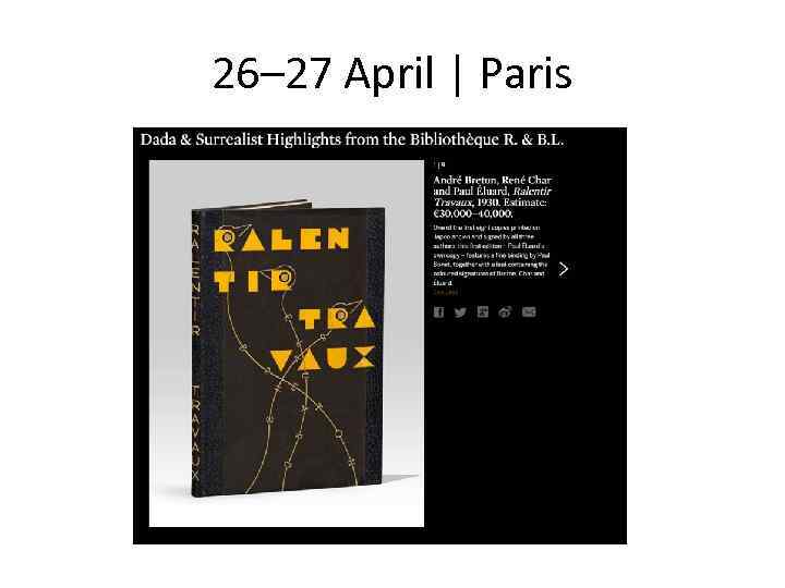 26– 27 April | Paris 