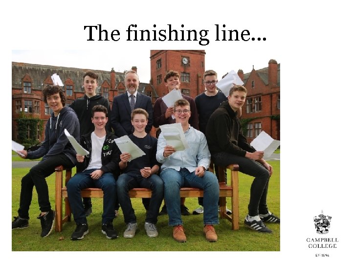 The finishing line. . . 