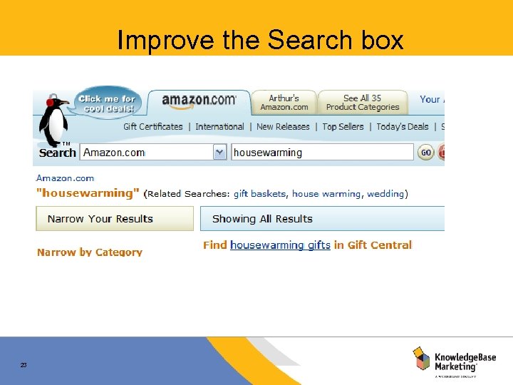Improve the Search box 23 