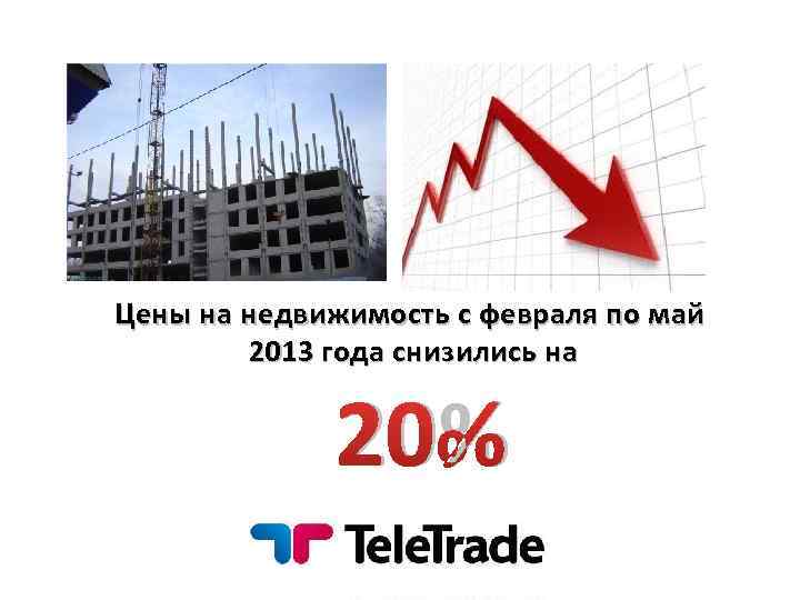 Цены на недвижимость с февраля по май 2013 года снизились на 20% 