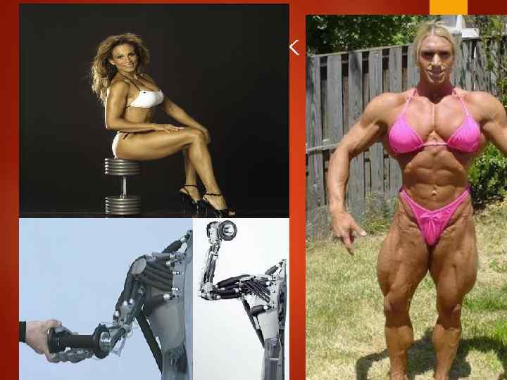 Девочка и мальчик с мышцами 