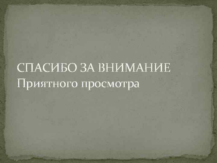 СПАСИБО ЗА ВНИМАНИЕ Приятного просмотра 