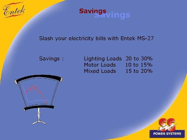 Savings Slash your electricity bills with Entek MS-27 Savings : Lighting Loads 20 to