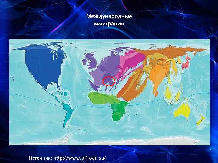 Международные ммиграции C Источник: http: //www. priroda. su/ 