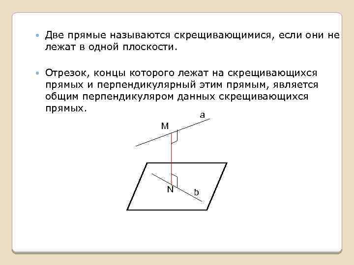 На рисунке прямая а перпендикулярна прямой б тогда отрезок вк называется