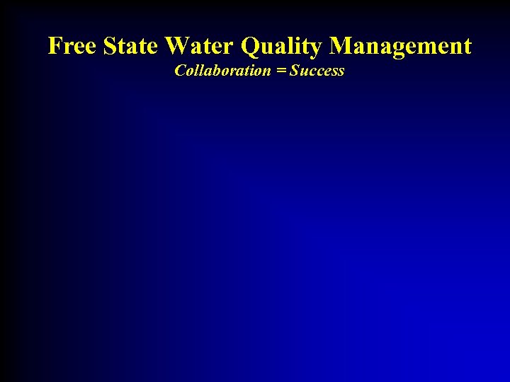 Water Quality Management Assisting Local Government by Leveraging