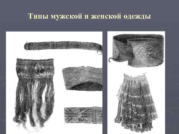 Типы мужской и женской одежды 