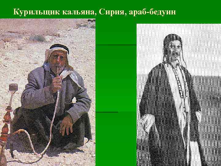 Курильщик кальяна, Сирия, араб-бедуин 