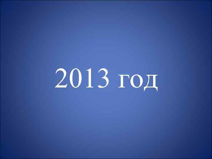 2013 год 