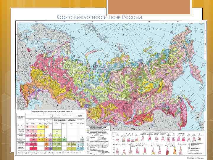 Карта кислотности почв России. 