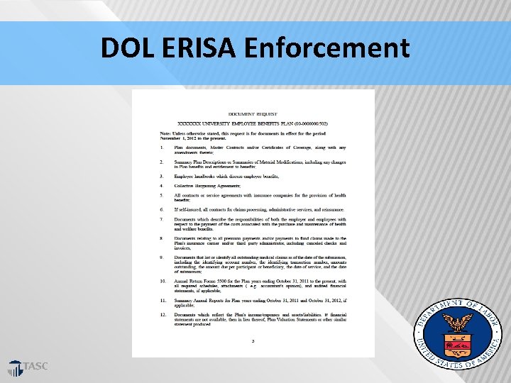 DOL ERISA Enforcement 