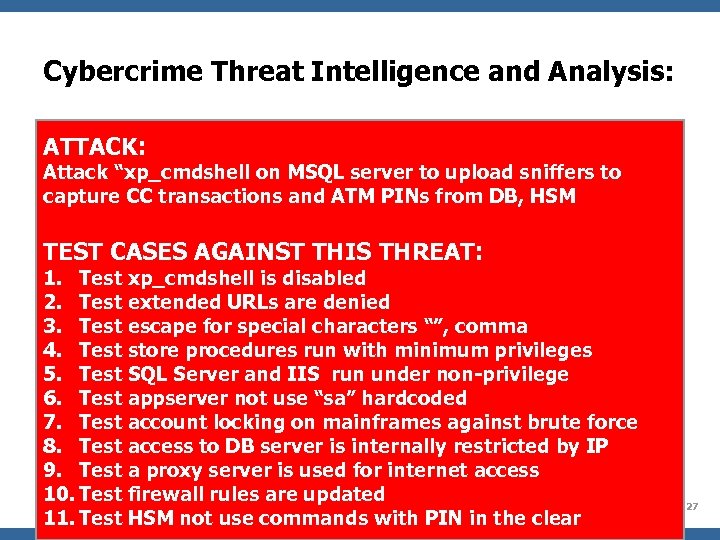 Cybercrime Threat Intelligence and Analysis: ATTACK: Attack “xp_cmdshell on MSQL server to upload sniffers