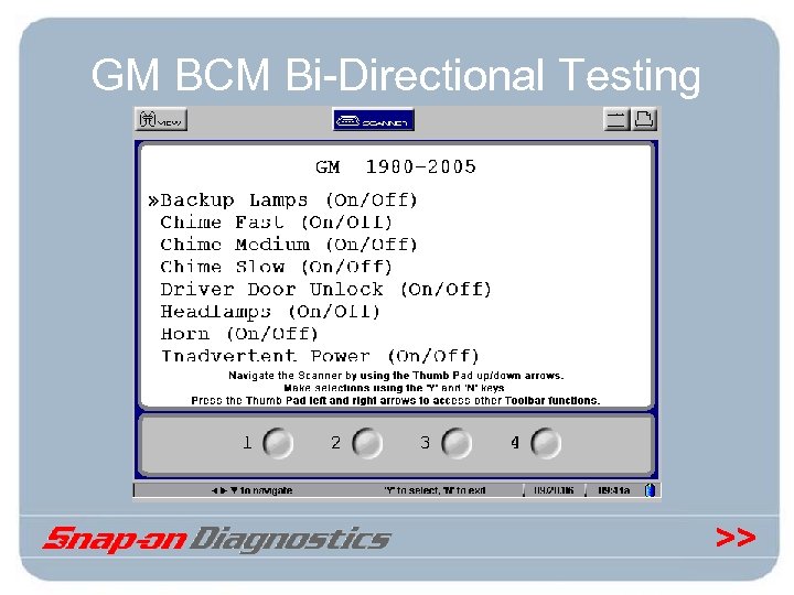 GM BCM Bi-Directional Testing >> 