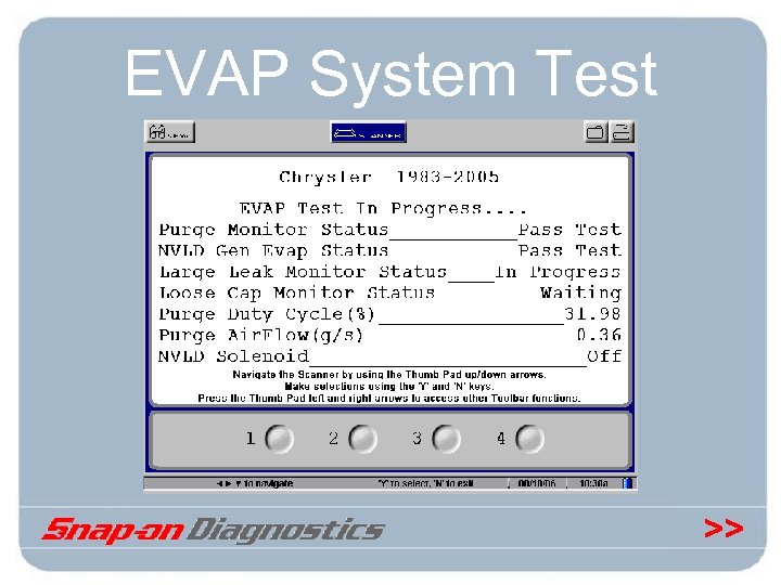 EVAP System Test >> 