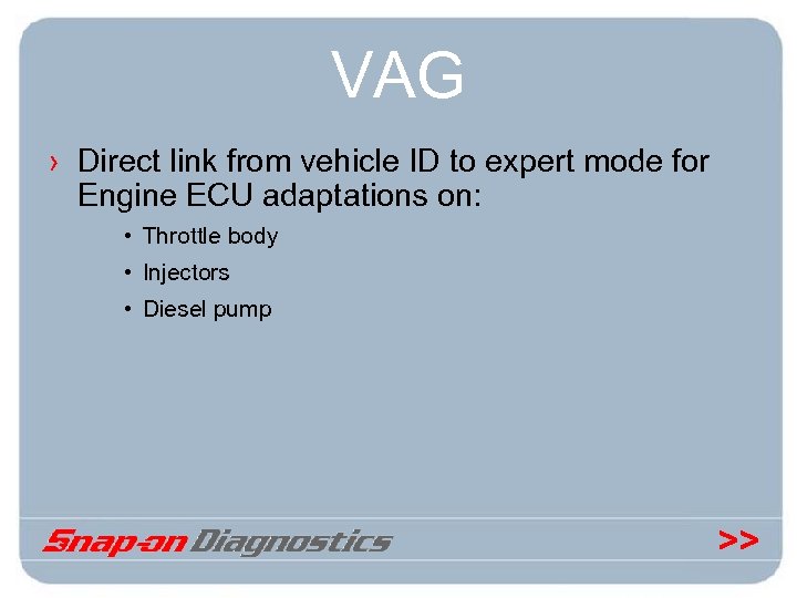 VAG › Direct link from vehicle ID to expert mode for Engine ECU adaptations