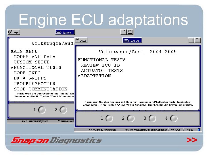 Engine ECU adaptations >> 