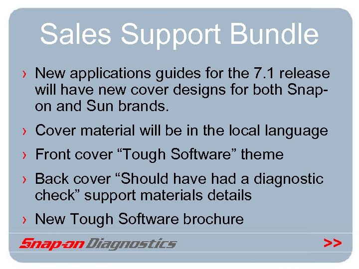 Sales Support Bundle › New applications guides for the 7. 1 release will have