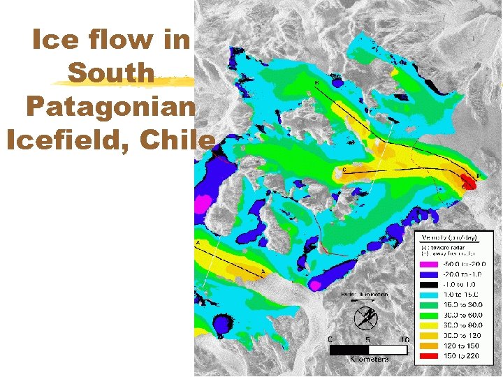 Ice flow in South Patagonian Icefield, Chile 