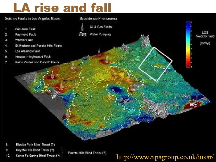 LA rise and fall http: //www. npagroup. co. uk/insar/ 