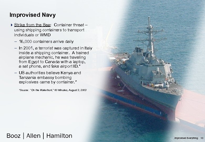 Improvised Navy 4 Strike from the Sea: Container threat – using shipping containers to