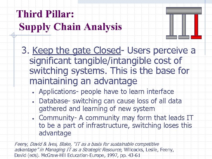 Third Pillar: Supply Chain Analysis 3. Keep the gate Closed- Users perceive a significant