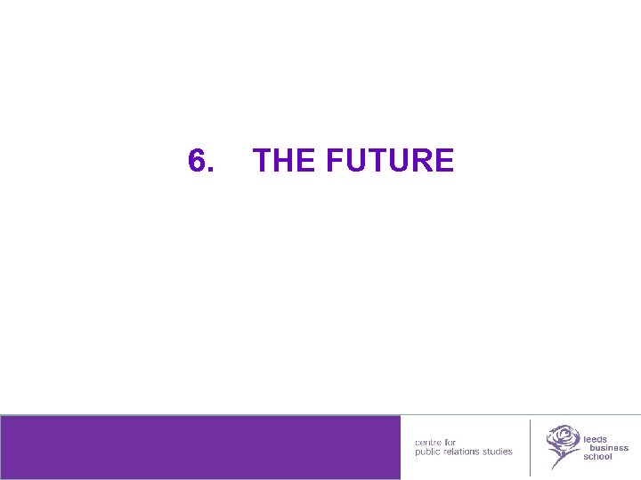 6. THE FUTURE leedsmetleads 
