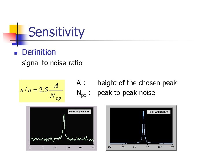 NMR Spectroscopy Part II Signals of NMR