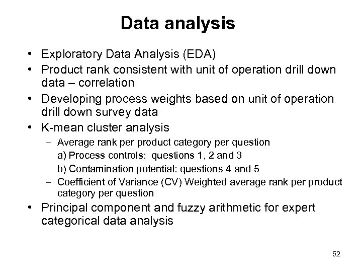 Data analysis • Exploratory Data Analysis (EDA) • Product rank consistent with unit of