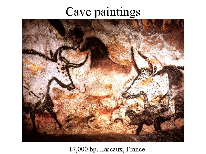 Cave paintings 17, 000 bp, Lascaux, France 