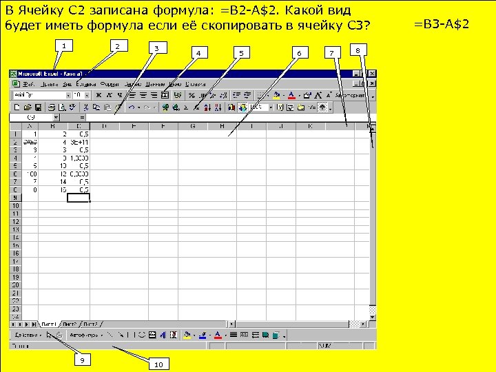 Что означает в ячейке. Формула в ячейке. Панель форматирования в excel. Скопировали формулу в друг ячейку. Как записать формулу в ячейку?.