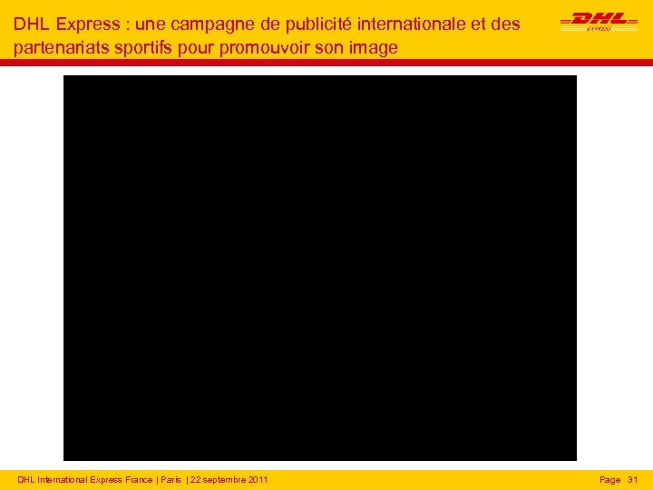 DHL Express : une campagne de publicité internationale et des partenariats sportifs pour promouvoir