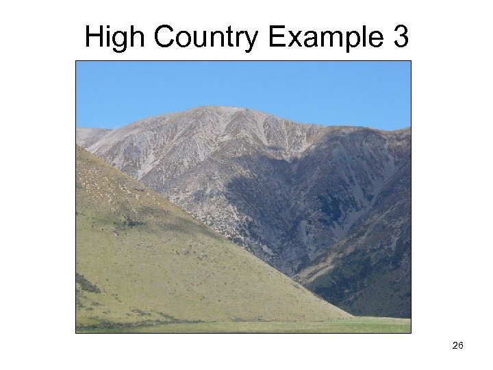 High Country Example 3 26 