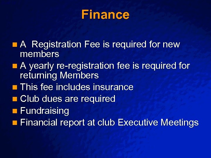 Slide 38 © 2003 By Default! Finance n. A Registration Fee is required for