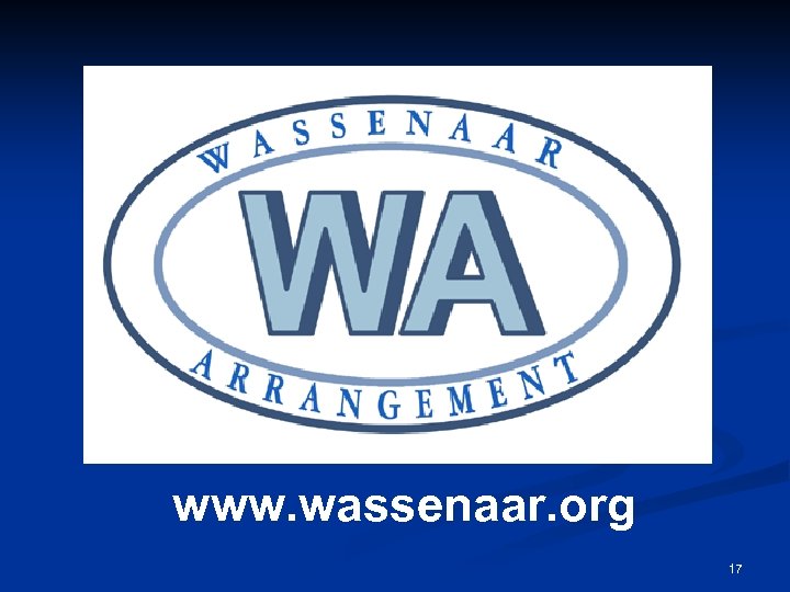 www. wassenaar. org 17 