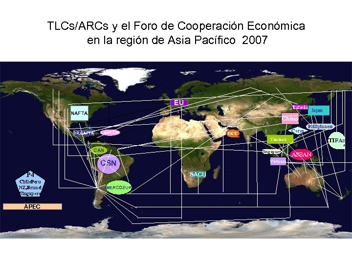 TLCs/ARCs y el Foro de Cooperación Económica en la región de Asia Pacífico 2007