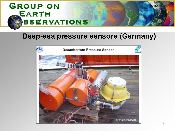 Deep-sea pressure sensors (Germany) 14 