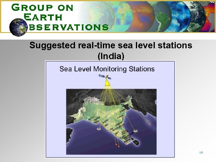 Suggested real-time sea level stations (India) 18 