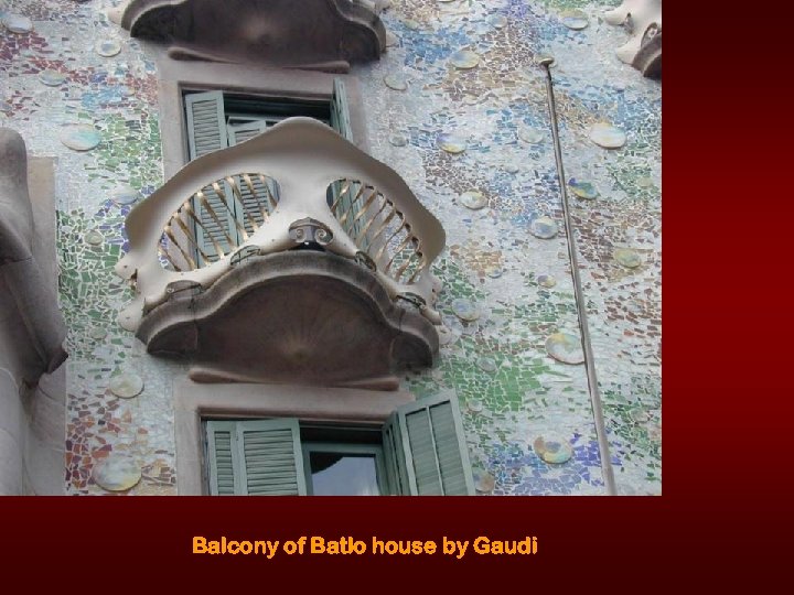 Balcony of Batlo house by Gaudi 