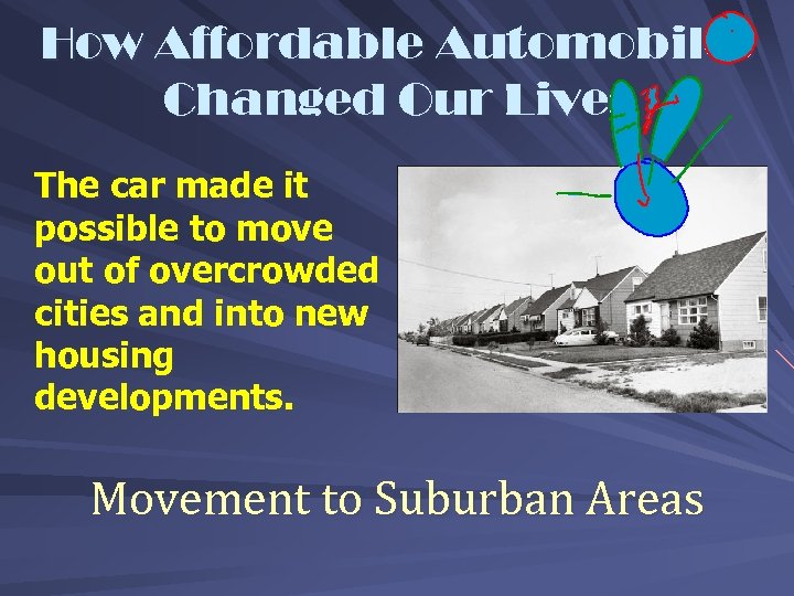 How Affordable Automobiles Changed Our Lives The car made it possible to move out