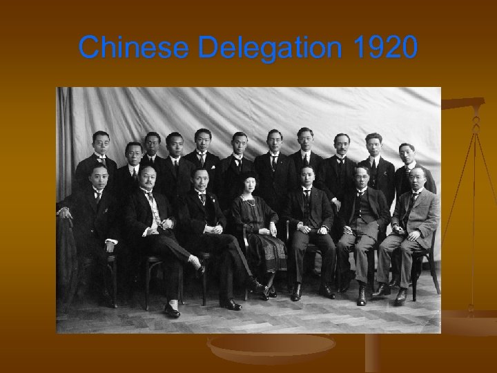 Chinese Delegation 1920 