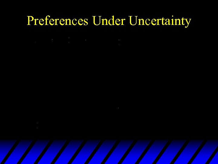 Preferences Under Uncertainty 