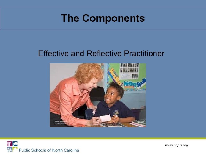 The Components Effective and Reflective Practitioner www. nbpts. org 