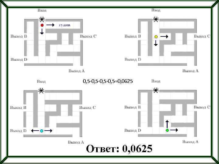 0, 5 0, 5=0, 0625 Ответ: 0, 0625 