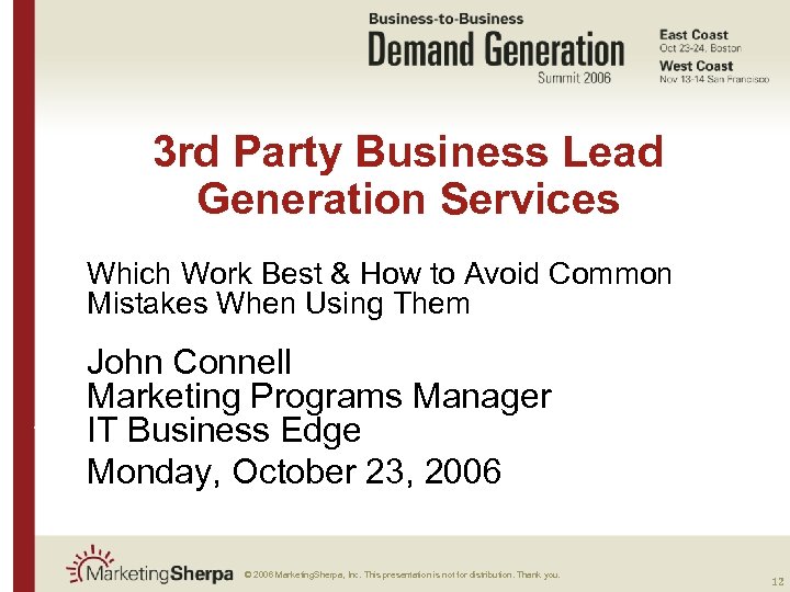 3 rd Party Business Lead Generation Services Which Work Best & How to Avoid